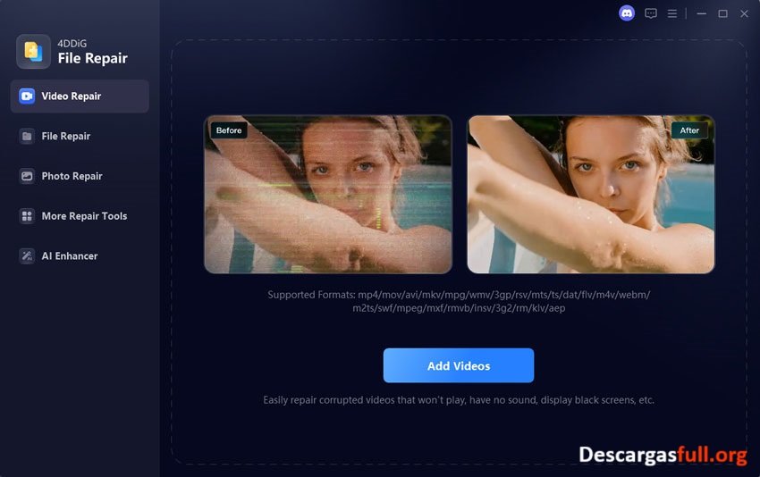 4DDiG File Repair 4.2.2.8 Full Portable Español Mega