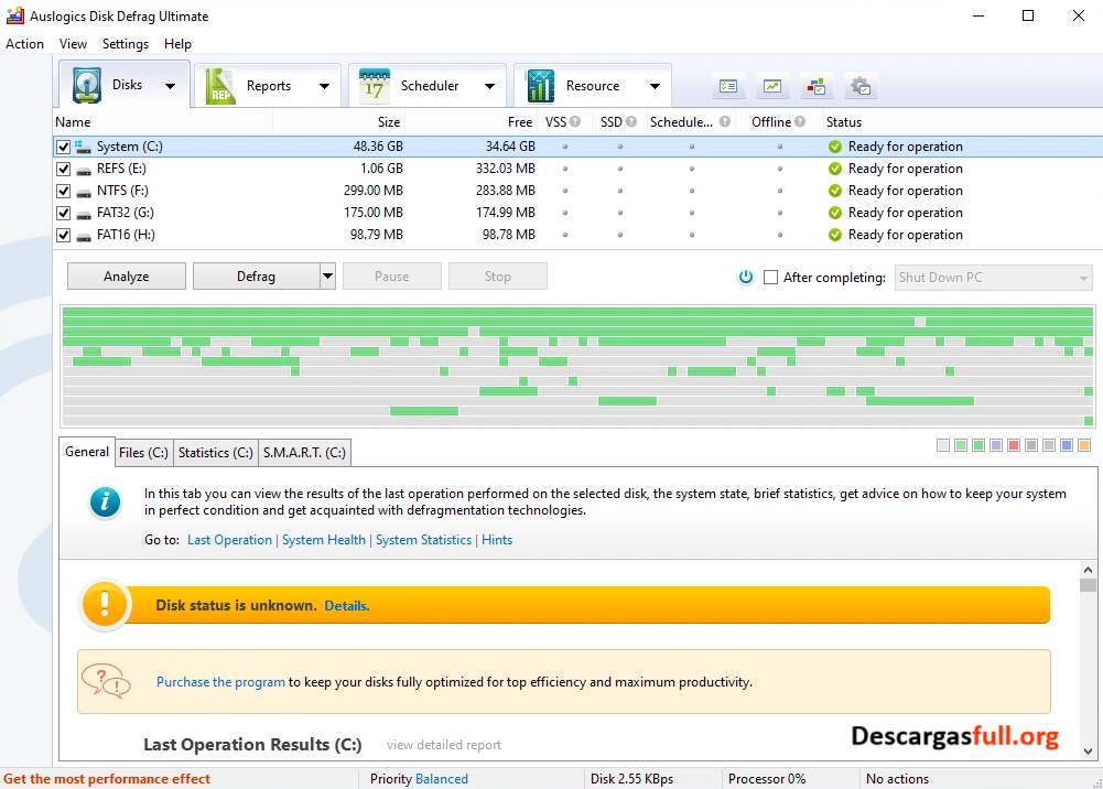 Auslogics Disk Defrag 12.1.0 Full + Portable Español Mega