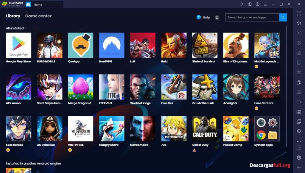 BlueStacks 5.22.125.1001 Full Español Mega