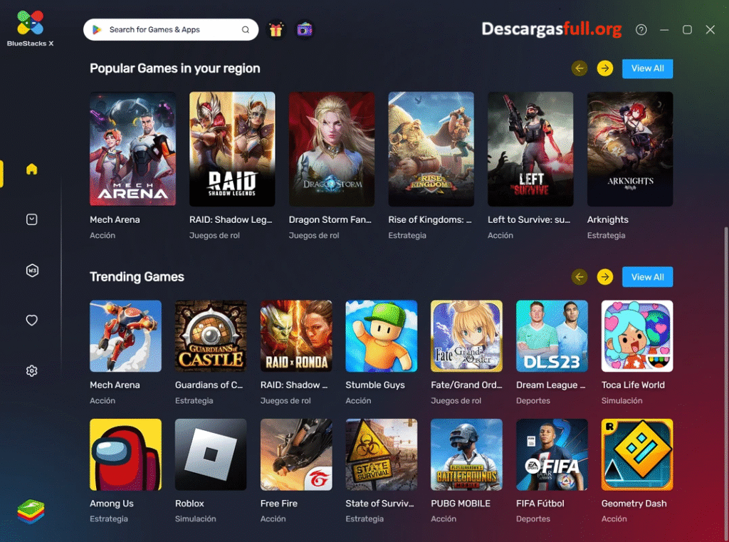 BlueStacks X Full Español Mega