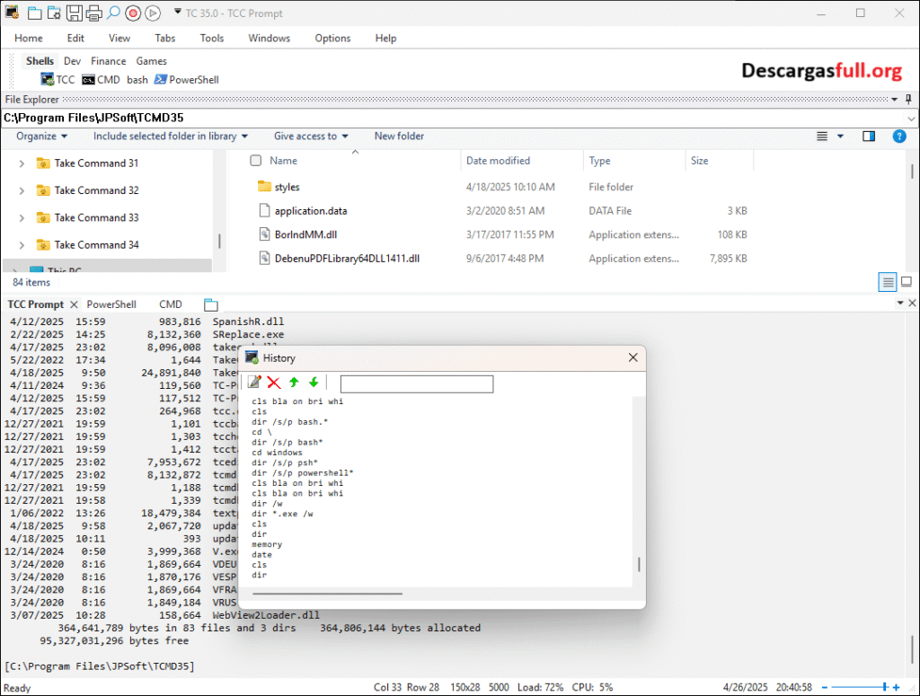 JP Software Take Command 35.00.21 Full Español Mega