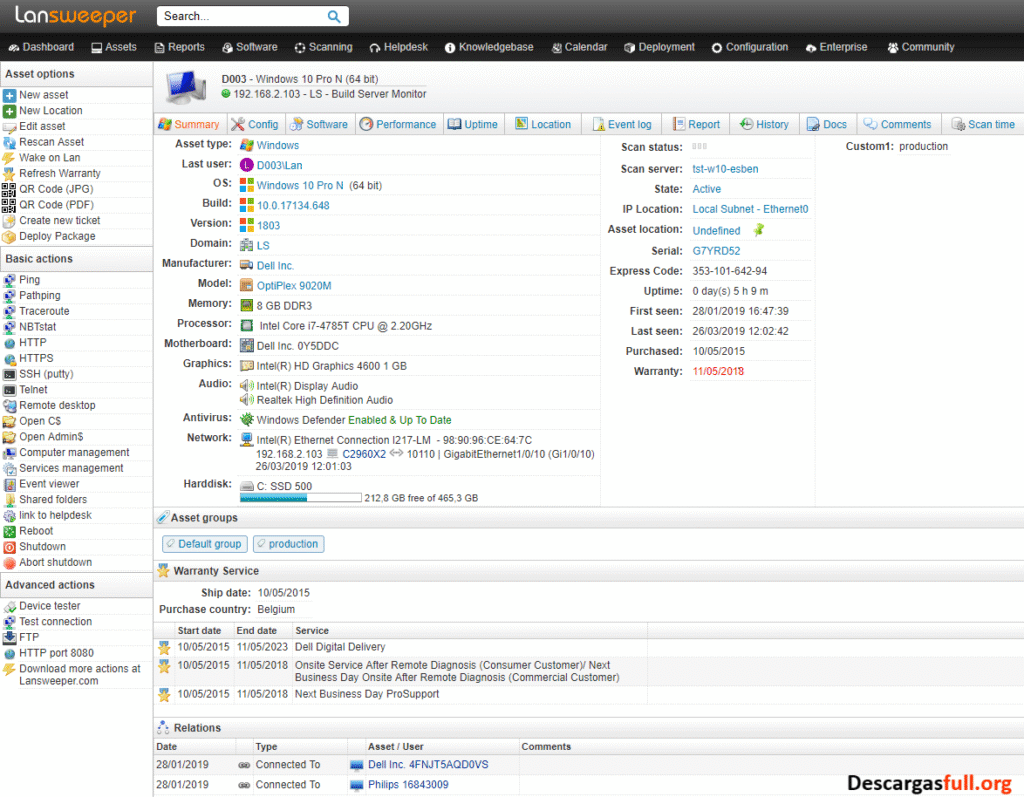 LanSweeper 12.5.6.2 Full + Portable Español Mega